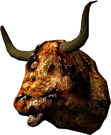 Roasted Ox Head Elder Scrolls Fandom Roasted Ox Head Skyrim Png Cow Head Png