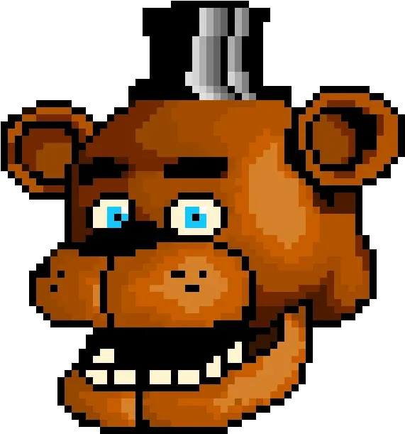 Freddy Fazbear Pixel Art Freddy Minecraft Png Freddy Fazbear Png