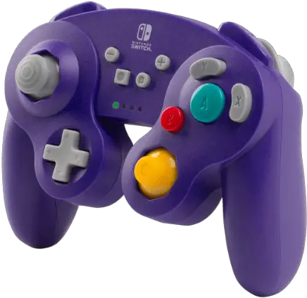 Wireless Controller For Nintendo Switch Gamecube Style Purple Nintendo Switch Gamecube Controller Wireless Purple Png Purple Play Icon