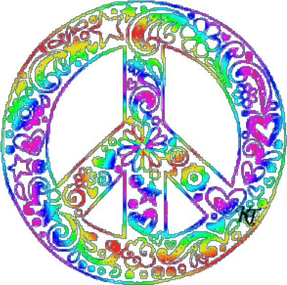 Peace Symbol Stickers For Android Ios Trippy Peace Sign Gif Png Peace Sign Transparent