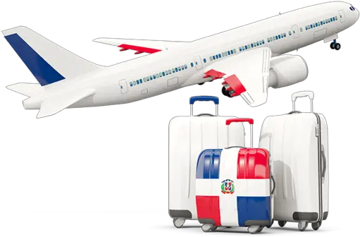 Luggage With Airplane Illustration Of Flag Dominican Dominican Republic Plane Png Icon Aircrafts