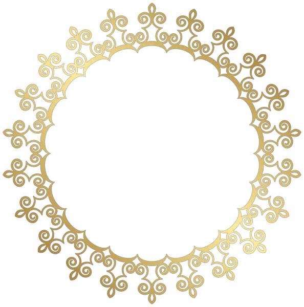 Round Gold Border Frame Transparent Transparent Background Gold Border Png Golden Border Png