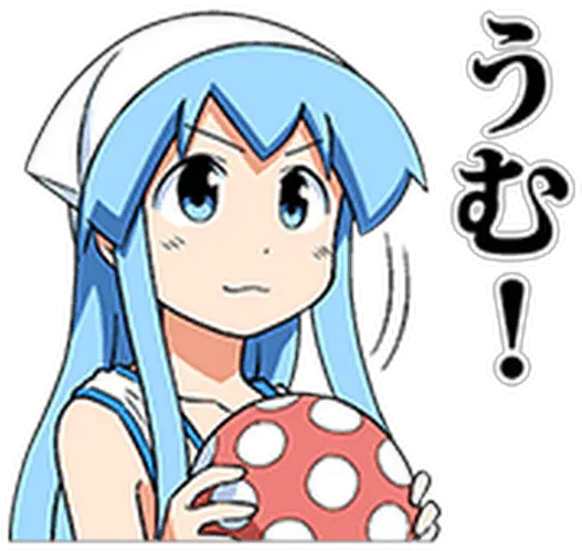 Download Line Sticker Has Been Published Squid Girl Png Line Stickers Transparent