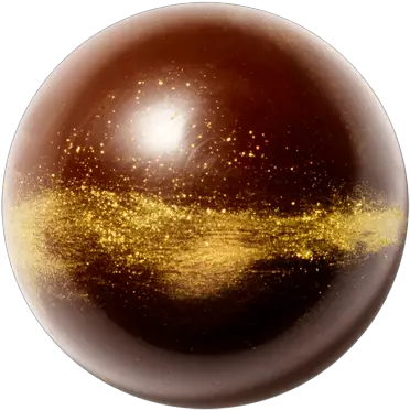 Creative Gold Metallic Powder Mona Lisa Chocolate Color Gradient Sphere Png Gold Globe Png