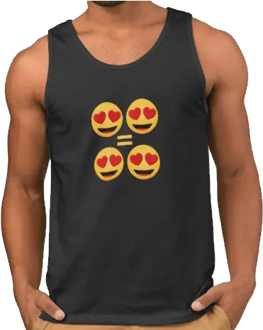 Love Is Emoji Style Menu0027s Tank Top Ll05tt Sleeveless Shirt Png Muscle Emoji Png