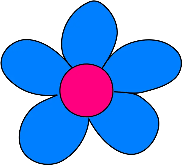 Blue Flower Png Svg Clip Art For Web Download Clip Art Flower Clip Art Blue Flower Png
