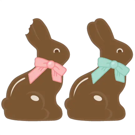Chocolate Easter Bunny Svg Cutting File Easter Chocolate Bunny Clipart Png Chocolate Bunny Png