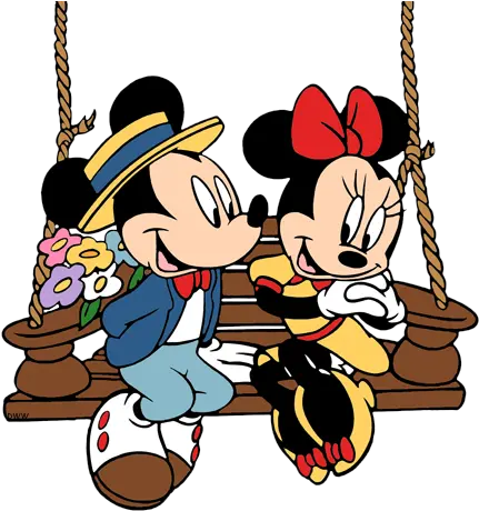 Download Mickey Minnie Swing Mickey Mouse Minnie Clipart Png Mickey And Minnie Png