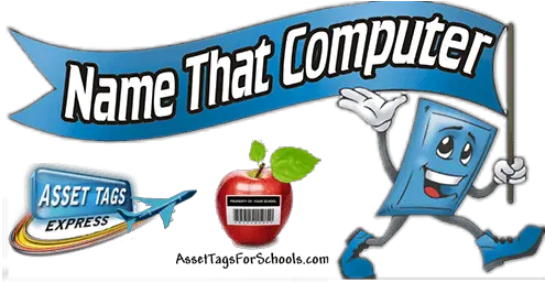 Asset Tag Labels Computer Case Badges Custom Laptop Skins Cartoon Png Apple Computer Logo