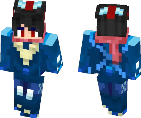 Ash Ash Greninja Minecraft Skin Png Ash Greninja Png