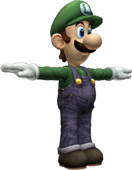 Wii T Pose Mario Transparent Png Luigi Head Png