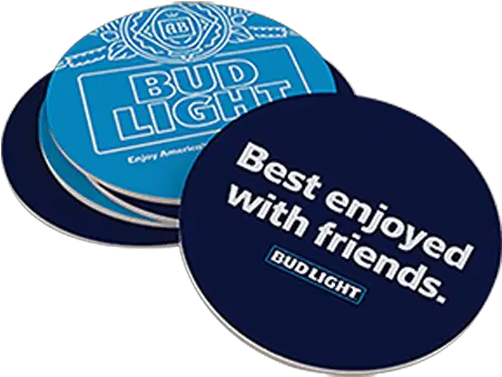 Bud Light Round Coaster Sleeve The Beer Gear Store Love With A Stripper Png Bud Light Png