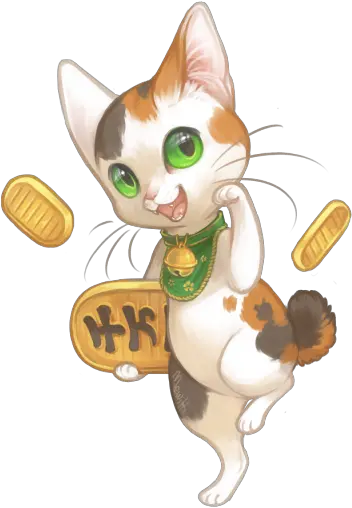 Beckoning Cat Tumblr Nomad In 2019 Maneki Neko Maneki Neko Png Anime Cat Png
