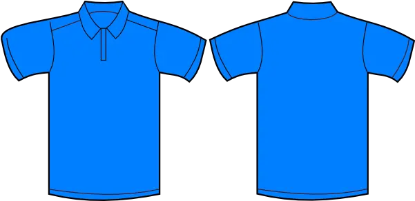 Polo Shirt Front And Back Clip Art Vector Polo Shirt Blue Vector Png Polo Png