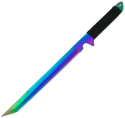 Download Rainbow Sword Sword Png Image With No Background Knife Sword Transparent