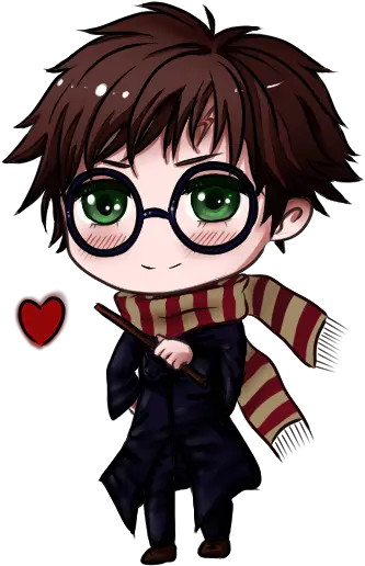 Harry Potter Chibi Png 7 Image Cartoon Harry Potter Drawing Harry Potter Transparent