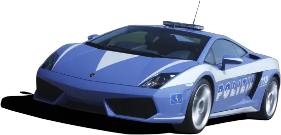 Blue Police Car Png Transparent Carpng Images Lamborghini Gallardo Lp560 4 Polizia Blue Car Png