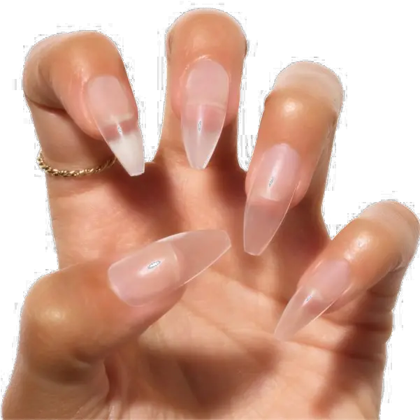 Acrylic Nails Transparent Background Clear Ombre Acrylic Nails Png Nail Transparent Background