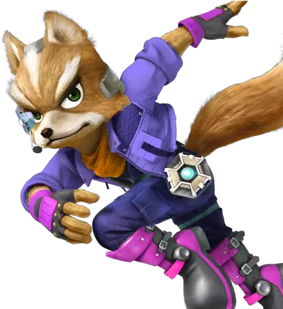 My Texture Supposed To Be The Blue Fox Super Smash Bros Fox Png Fox Mccloud Png