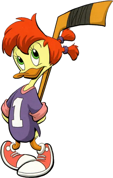 Check Out This Transparent Ducktales Gosalyn With Hockey Gosalyn Mallard Darkwing Duck Png Hockey Stick Transparent