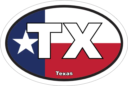 Texas Tx State Flag Oval Sticker Language Png Texas Flag Icon