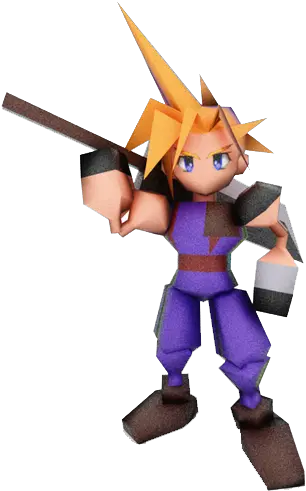 Ff7 Cloud Final Fantasy Vii Strife Figurine Png Cloud Strife Png