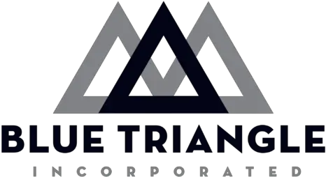 Company Organization Logos Vertical Png Blue Triangle Logos