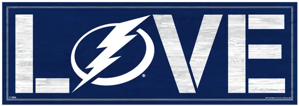 Tampa Bay Lightning Wincraft Love Wood Sign Tampa Bay Lightning New Png Lightning Logo Png