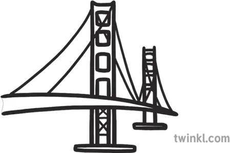 Golden Gate Bridge Map Icon Landmark San Francisco Usa Eyfs San Francisco Icon Png Golden Gate Bridge Png