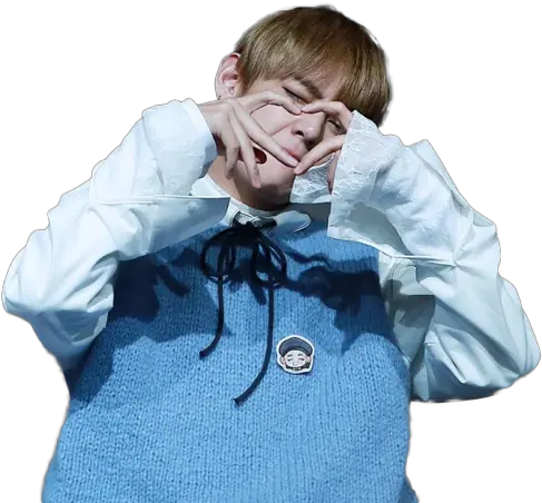 Blue Taehyung Transparent V Png Taehyung Transparent