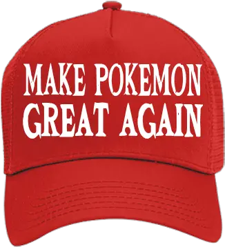 Po Make Pokemon Cotton Front Trucker Hat For Baseball Png Pokemon Hat Png