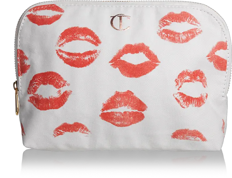 Lip Print Canvas Cosmetic Bag Charlotte Tilbury Pillow Talk Set Png Lip Print Png
