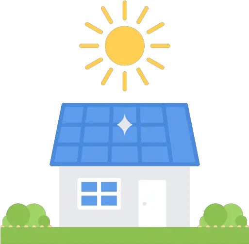 Solar House Free Nature Icons Solar Panel In House Icon Png House Image Icon