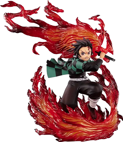 Demon Slayer Tanjiro Hinokami Kagura Figure Demon Slayer Figure Tanjiro Png Demon Slayer Png