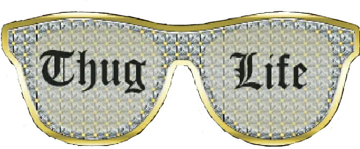 Thug Life Thug Life Goggles No Background Png Thug Life Glasses Transparent Background