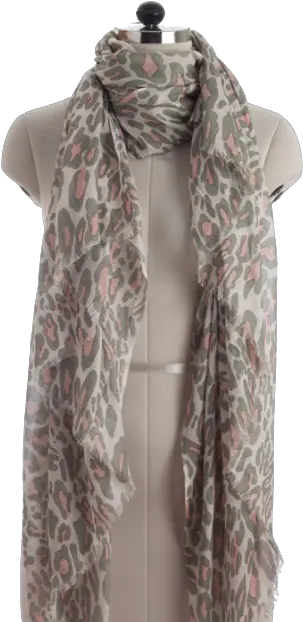 Elsa Soft Leopard Print Fashion Scarf Stole Png Leopard Print Png