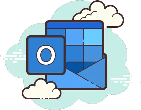 Microsoft Outlook 2019 Icon In Cloud Style Outlook Icon Aesthetic Cloud Png Windows Film Projector Icon