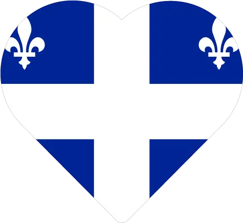 Vector Country Flag Of Quebec Heart Vector World Flags Boycott Quebec Png Qc Icon