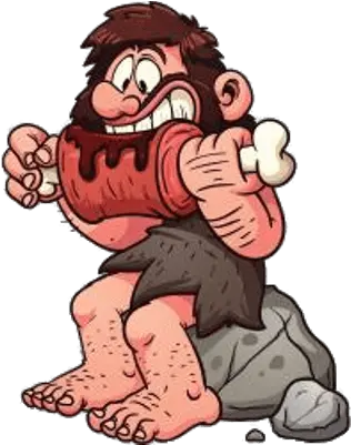 Cavemen Transparent Png Images Caveman Eating Caveman Png