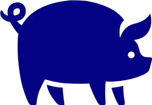 Navy Blue Pig Icon Free Navy Blue Animal Icons Transparent Pig Icon Png Piggy Icon