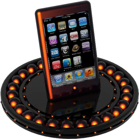 Ipod Touch Orange Icon Png Ico Or Icns Free Vector Icons Phone