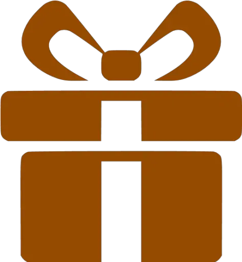 Brown Gift Icon Free Brown Party Icons Icon Transparent Background Gift Png Christmas Gift Icon