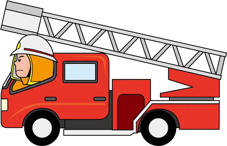 Cartoon Fire Truck Transparent Image Carro De Bomberos Dibujo Png Fire Truck Png