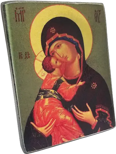 Holy Land Icon Mary Mother Of God Hand Carved Serpentine Art Png Mary Icon