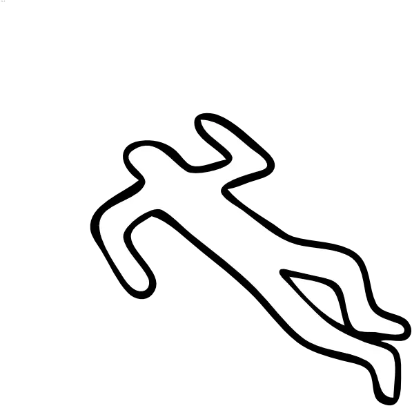 Dead Body Clipart Png Crime Scene Body Outline Png Dead Body Png