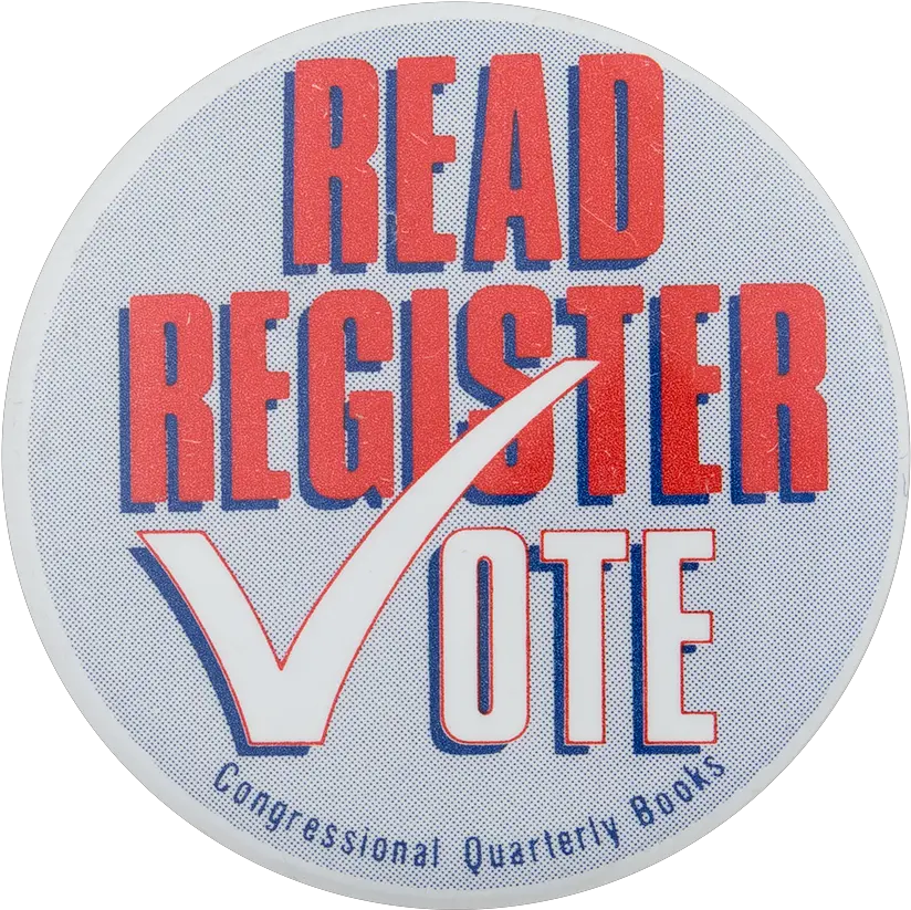 Download Hd Read Register Vote Cause Button Museum Museum Emblem Png Register Button Png