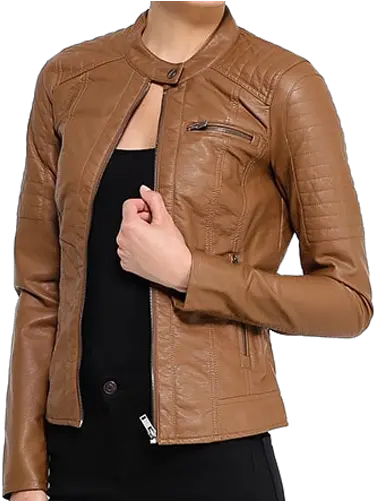 Women Leather Jacket Png Download Image Stylish Leather Jacket For Girls Leather Jacket Png