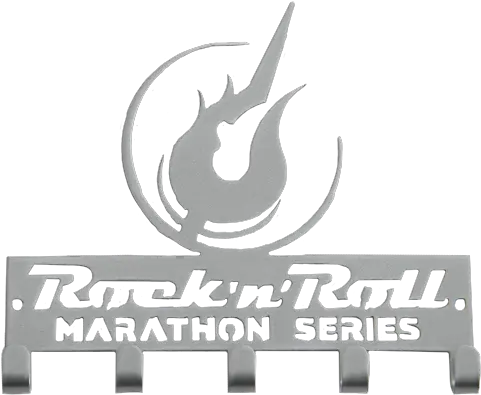 Rock U0027nu0027 Roll Marathon Series Logo Medal Holder Automotive Decal Png Rock And Roll Hall Of Fame Logo