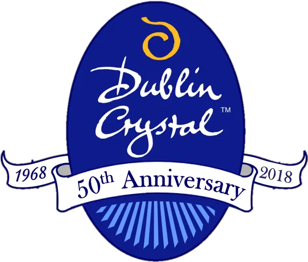50th Anniversary Logo Dublin Crystal Glass Limited Dublin Music Notes Png Anniversary Logo