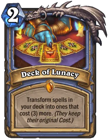 New Mage Legendary Card Revealed Deck Of Lunacy Hearthstone Png Mage Icon League